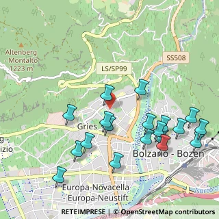 Mappa Viale Eugenio di Savoia, 39100 Bolzano BZ, Italia (1.10842)