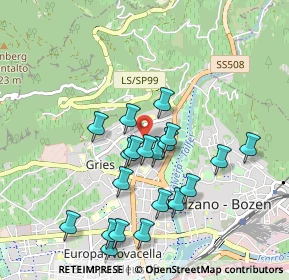 Mappa Vicolo Lageder, 39100 Bolzano BZ, Italia (0.894)