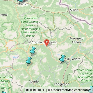 Mappa Acquabona di Sopra, 32043 Cortina d'Ampezzo BL, Italia (36.80167)