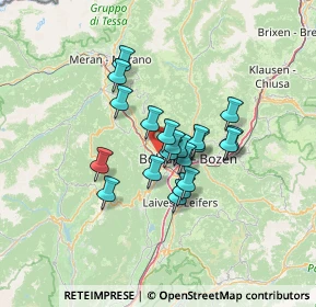 Mappa Via Steurer, 39018 Terlano BZ, Italia (9.1685)