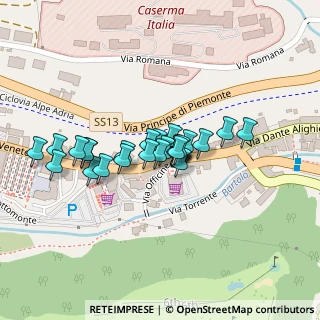 Mappa Via Officine, 33018 Tarvisio UD, Italia (0.05926)
