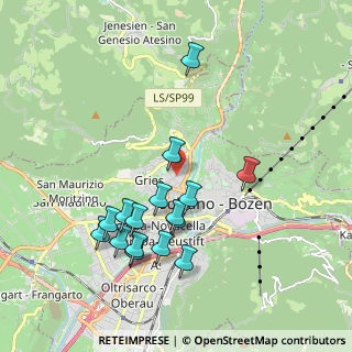 Mappa Via Montello, 39100 Bolzano BZ, Italia (1.86625)