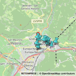 Mappa Via Montello, 39100 Bolzano BZ, Italia (1.14769)