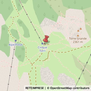 Mappa Loc. 5 Torri, 32043 Cortina d'Ampezzo, Belluno (Veneto)