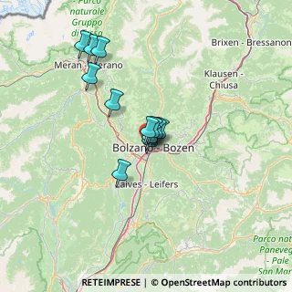 Mappa Via Tre Santi Dreiheiligengasse, 39100 Bolzano BZ, Italia (9.90917)