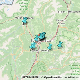 Mappa Via Tre Santi Dreiheiligengasse, 39100 Bolzano BZ, Italia (7.42143)
