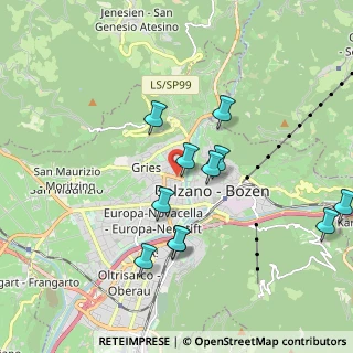 Mappa Via IV Novembre, 39100 Bolzano BZ, Italia (1.81909)