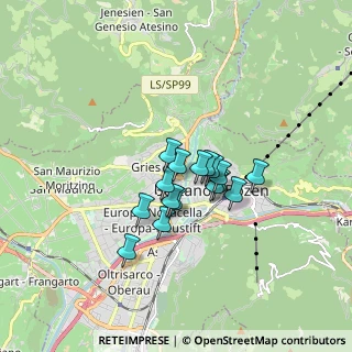Mappa Via IV Novembre, 39100 Bolzano BZ, Italia (1.08938)