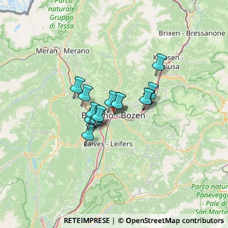 Mappa Via Molini, 39100 Bolzano BZ, Italia (8.044)