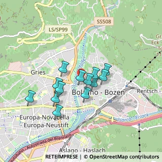 Mappa Via Talvera, 39100 Bolzano BZ, Italia (0.65538)