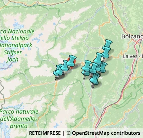 Mappa 38022 Caldes TN, Italia (9.27267)