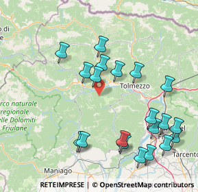 Mappa 33020 Preone UD, Italia (17.5065)