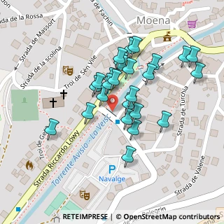 Mappa Strada Riccardo Löwy, 38035 Moena TN, Italia (0.09615)