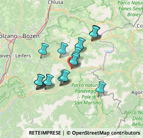 Mappa Strada della Comunità de Fiem, 38035 Moena TN, Italia (11.0905)