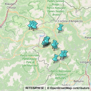 Mappa Frazione Feder, 32020 Canale d'Agordo BL, Italia (9.02429)