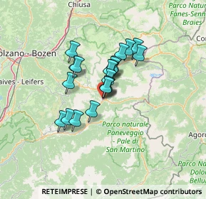 Mappa Via de S. Pellegrino, 38035 Moena TN, Italia (8.9705)