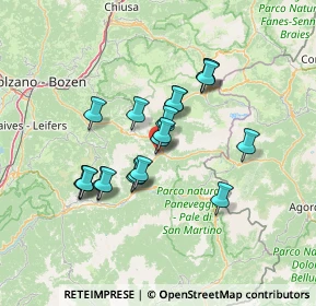 Mappa Via de S. Pellegrino, 38035 Moena TN, Italia (11.0975)