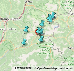 Mappa Via de S. Pellegrino, 38035 Moena TN, Italia (9.17)