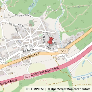 Mappa Via Roma, 53, 33020 Amaro UD, Italia, 33020 Amaro, Udine (Friuli-Venezia Giulia)
