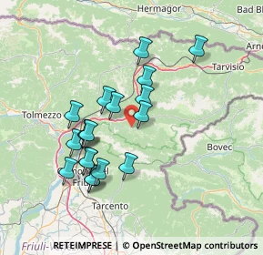 Mappa Via Rivoli Sagata, 33010 Chiusaforte UD, Italia (12.97632)