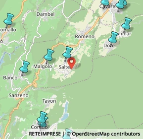 Mappa Via delle Fontanelle, 38010 Spormaggiore TN, Italia (3.1025)