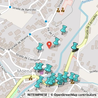 Mappa Strada Giuseppe Kostner, 38035 Moena TN, Italia (0.14815)