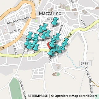 Mappa Via Isonzo, 93013 Mazzarino CL, Italia (0.16)