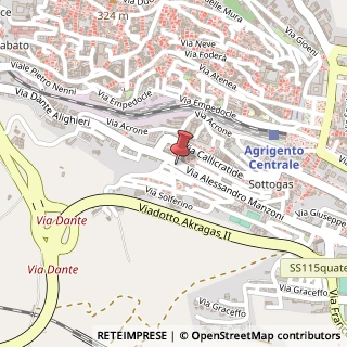 Mappa Via Alessandro Manzoni, 20, 92100 Agrigento, Agrigento (Sicilia)
