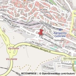 Mappa Via Alessandro Manzoni, 28, 92100 Agrigento, Agrigento (Sicilia)