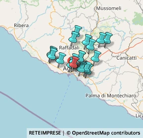 Mappa C.da Zunica - Monserrato Villaseta Agrigento, 92100 Agrigento AG, Italia (8.70368)