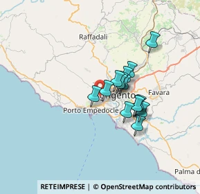 Mappa C.da Zunica - Monserrato Villaseta Agrigento, 92100 Agrigento AG, Italia (5.41667)