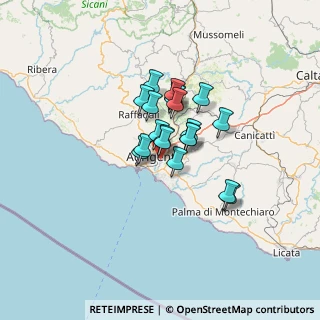 Mappa , 92100 Agrigento AG, Italia (9.4845)