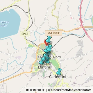 Mappa Via Curie Marie, 96016 Lentini SR, Italia (1.55182)
