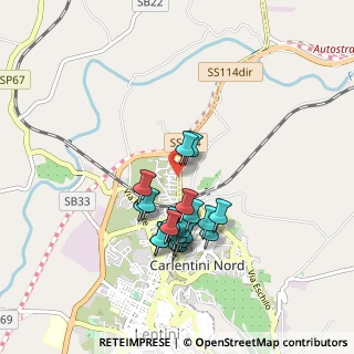 Mappa Via Curie Marie, 96016 Lentini SR, Italia (0.863)