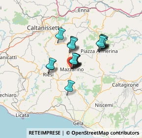 Mappa Via Alessandro Volta, 93013 Mazzarino CL, Italia (9.6865)