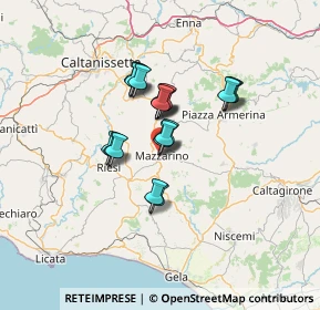 Mappa Via Alessandro Volta, 93013 Mazzarino CL, Italia (10.382)