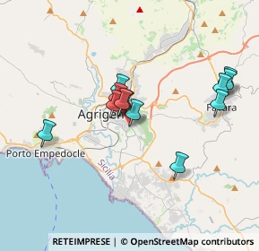 Mappa Via Ugo la Malfa, 92100 Agrigento AG, Italia (3.56667)
