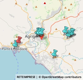 Mappa Via Ugo la Malfa, 92100 Agrigento AG, Italia (3.87818)