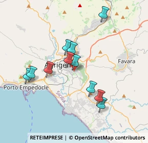 Mappa Via Ugo la Malfa, 92100 Agrigento AG, Italia (3.70818)