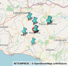 Mappa Via Kenendy, 93013 Mazzarino CL, Italia (10.07867)