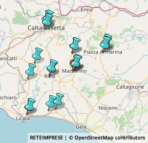 Mappa Via Mentana, 93013 Mazzarino CL, Italia (16.822)