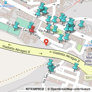 Mappa Via M. Caruso Lanza, 92100 Agrigento AG, Italia (0.08929)
