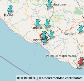 Mappa Via M. Caruso Lanza, 92100 Agrigento AG, Italia (18.46545)