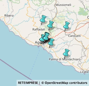 Mappa Via M. Caruso Lanza, 92100 Agrigento AG, Italia (6.46333)