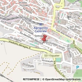 Mappa Via manzoni 72, 92100 Agrigento, Agrigento (Sicilia)