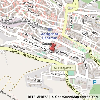 Mappa Via Alessandro Manzoni, 120, 92100 Agrigento, Agrigento (Sicilia)