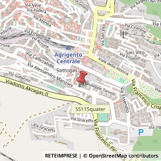 Mappa Via Alessandro Manzoni, 173, 92100 Agrigento, Agrigento (Sicilia)