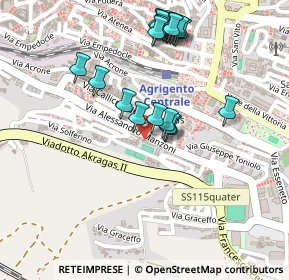 Mappa Via Mario Rapisardi, 92100 Agrigento AG, Italia (0.27)