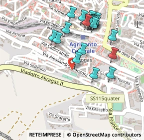 Mappa Via Mario Rapisardi, 92100 Agrigento AG, Italia (0.282)