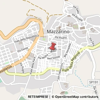 Mappa Via Maria SS. delle Lacrime, 72, 93013 Mazzarino, Caltanissetta (Sicilia)